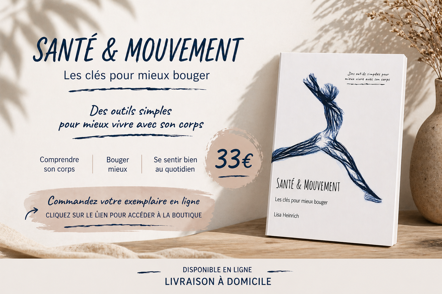 Santé & Mouvement, le livre de Lisa Heinrich - 33€